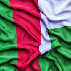 Obraz premium Draped Italian Flag Colorful Fabric Texture National Symbol Italy Background