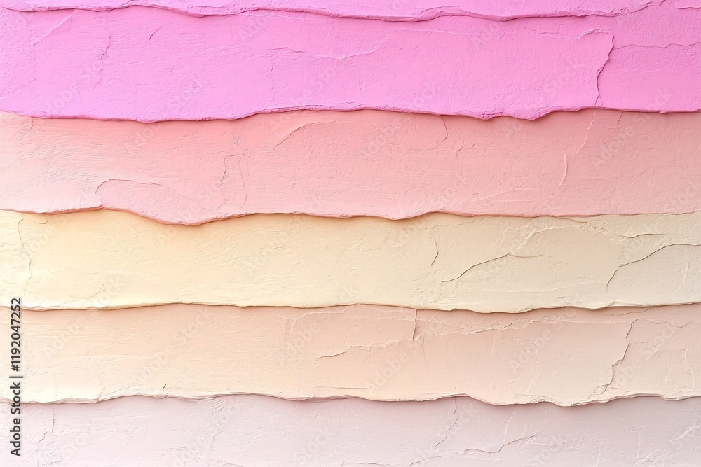 Poster delicate pastel gradient canvas transitioning seamlessly from pale pink to mellow beige tones with a