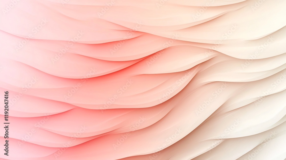 Aufkleber elegant and soft pastel gradient background in tones of pink and beige with a delicate textured nois