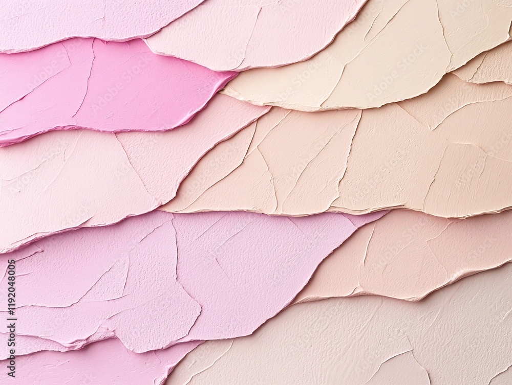 Poster soft pastel color gradient featuring a gentle blend of pink and beige tones with a delicate textured