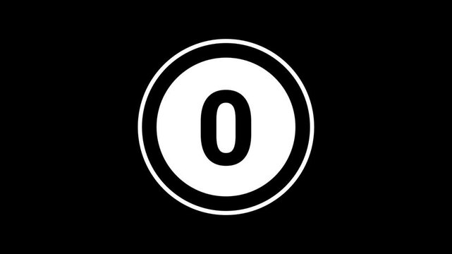 5 seconds countdown timer with circle count ideal for time management or countdown concepts