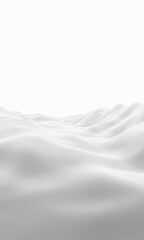 Fototapeta premium White snowy mountain. Snow terrain.