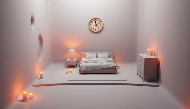 Digital Sanctuary: 3D Art of a Programmer's Bedroom with Ray Tracing and Conceptual Depth