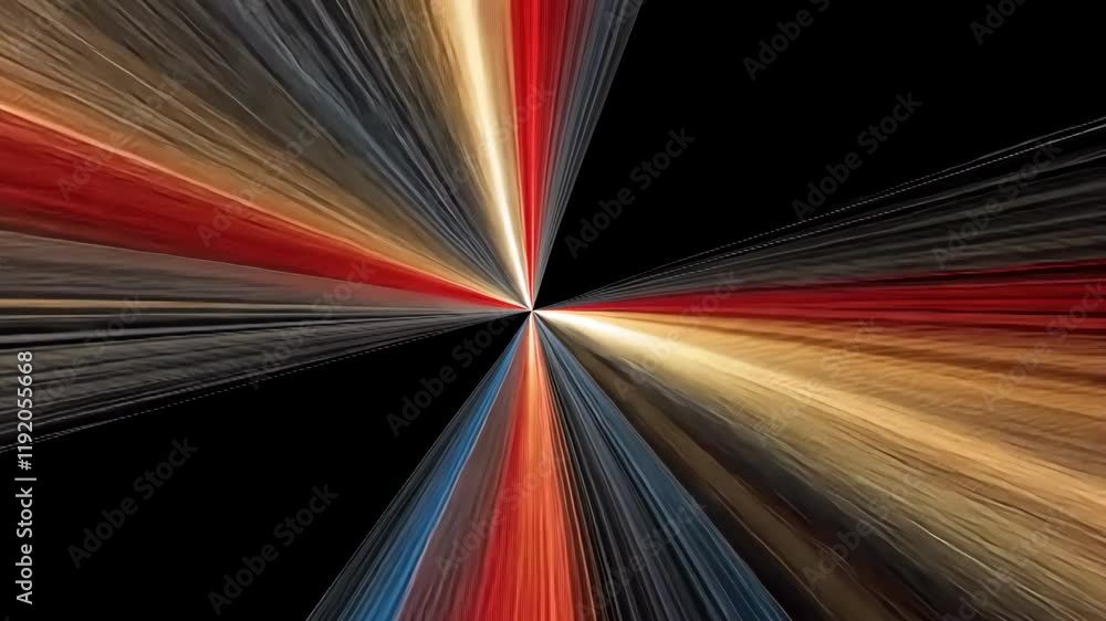 Poster abstract visual of dynamic lines and colors creating a sense of movement, energy, and artistic expre