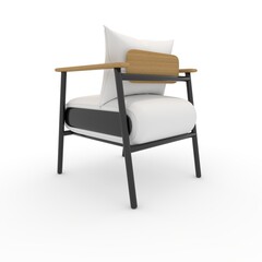 3d render armchair design element. Furniture
