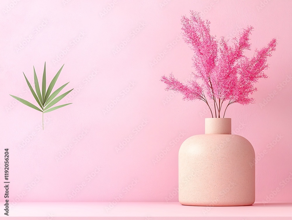 Poster soft pastel gradient background in calming pink and beige hues with a subtle textured noise overlay 
