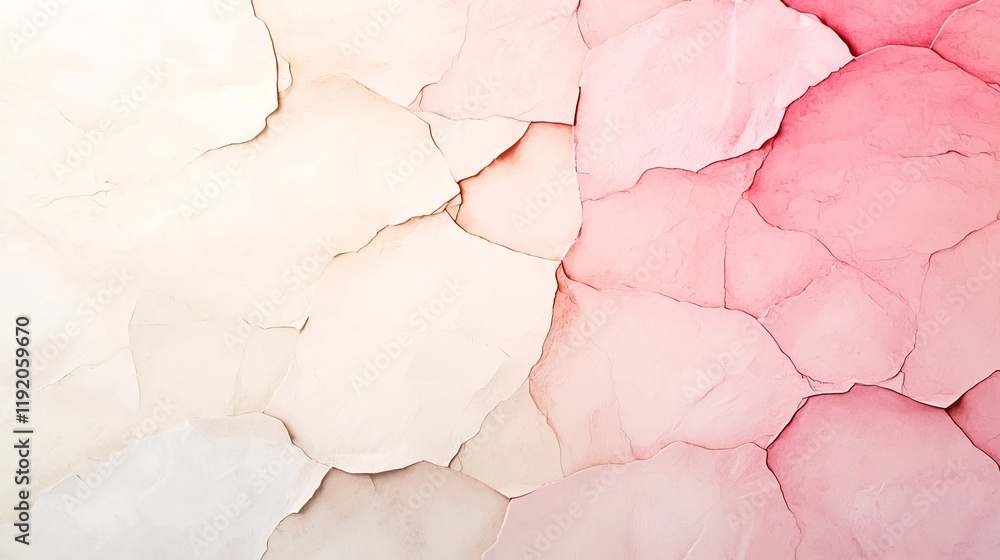 Poster refined and elegant pastel gradient backdrop shifting seamlessly from soft pink to beige adorned wit