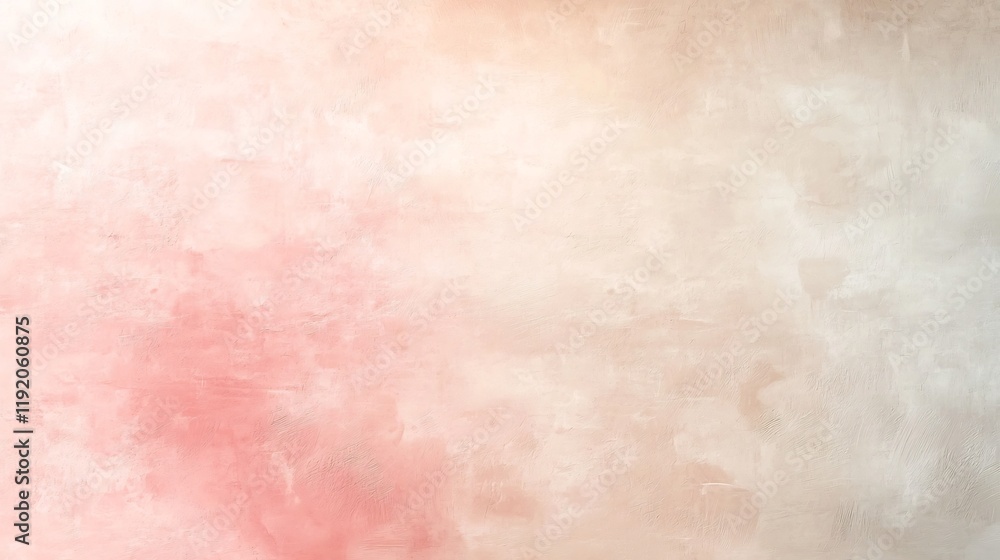 Poster pastel gradient backdrop ranging from soft pink to beige tones with a subtle textured overlay creati