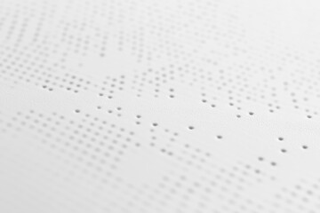 White Perforated Material Shows Regular Pattern