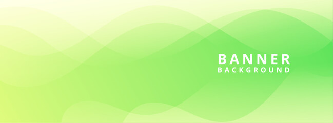 Minimalist banner background. Soft colorful. Green and yellow gradations. Wave abstract memphis. simple design. EPS 10