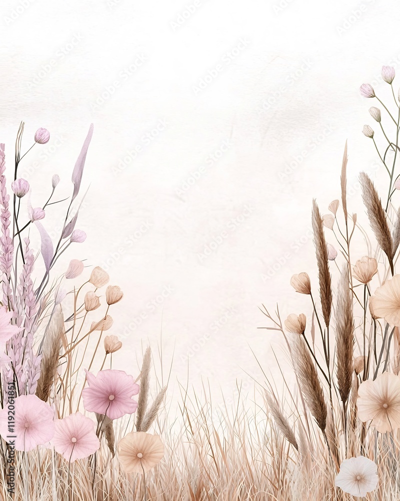 Poster pastel toned gradient background layered with a delicate tactile pattern showcasing a sophisticated 