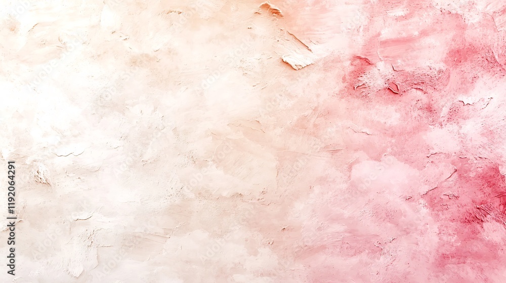 Poster pastel gradient canvas transitioning from delicate pink to warm beige hues accented by a subtle text