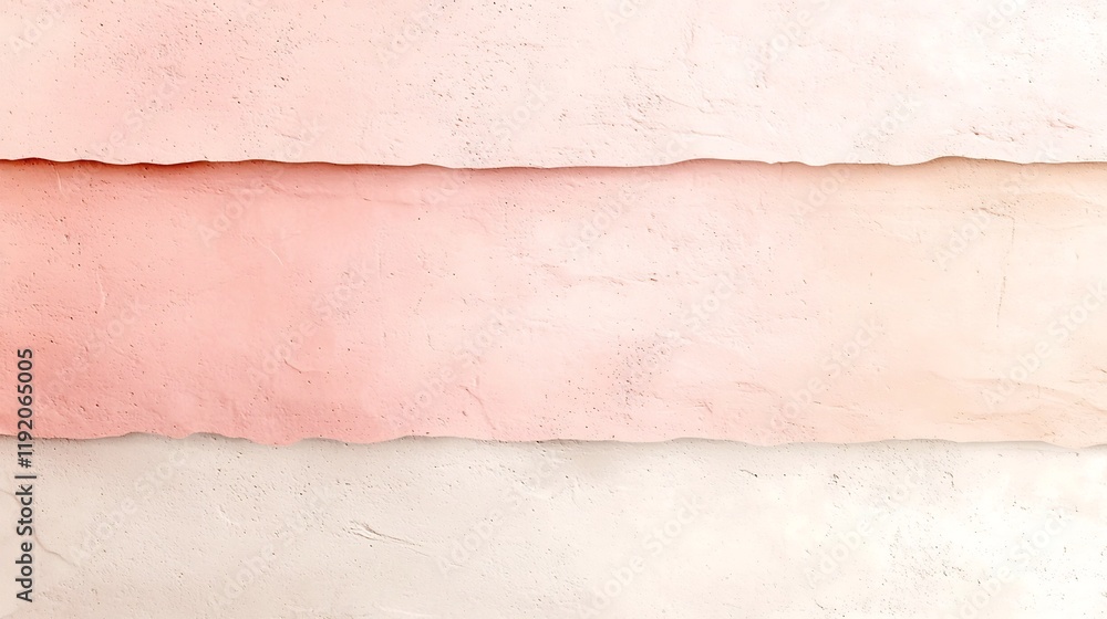 Poster sophisticated pastel gradient design featuring a smooth transition from soft pink to beige tones com