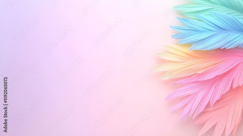 Poster elegant pastel gradient design with a soft and dreamlike color palette delicate textural elements an