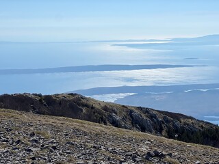 View of the Adriatic Sea and islands from the Premuzic Trail - Northern Velebit National Park, Croatia (Pogled na Jadransko more i otoke sa planinarskog puta Premužićeva staza - NP Sjeverni Velebit)
