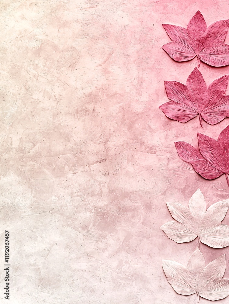 Poster pastel gradient scene transitioning from rose to beige hues with a layered lightly textured overlay 