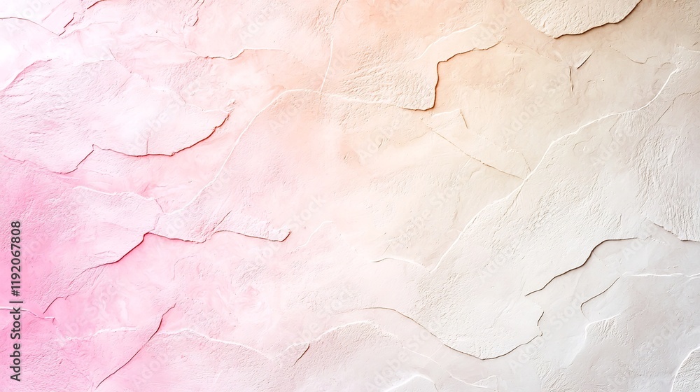 Poster sophisticated pastel gradient from soft pink to muted beige with a delicate textured noise overlay a