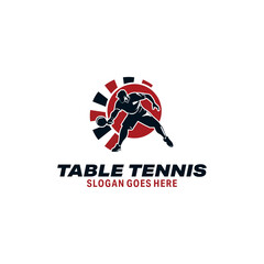 Table Tennis Vector Logo Illustration