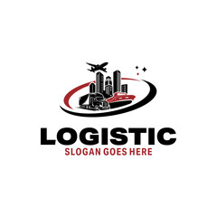 Cargo transport logistic logo Vector Illustration