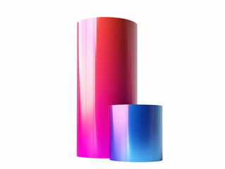Gradient vinyl rolls studio shot, packaging