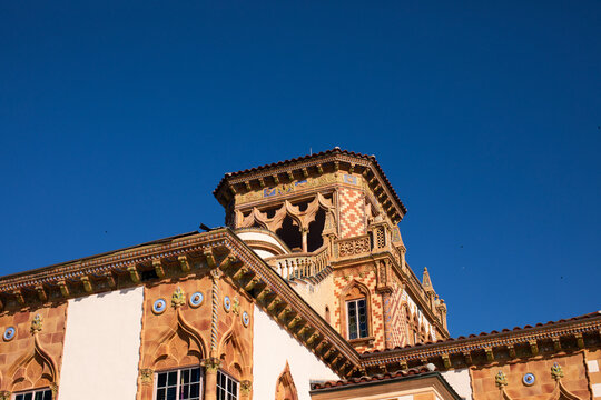 Roof of The John and Mable Ringling Museum of Art in Sarasota, Florida