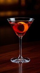 Vibrant Cocktail in Elegant Glassware Featuring Colorful Garnishes, Citrus Slices, and Fresh Herbs – Ideal for Bars, Mixology, and Beverage Promotion