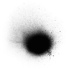 Vertical black spray paint drip with rugged textures and soft gradients