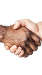 Fototapeta premium Business deal handshake office location closeup image professional environment direct view trust and collaboration concept