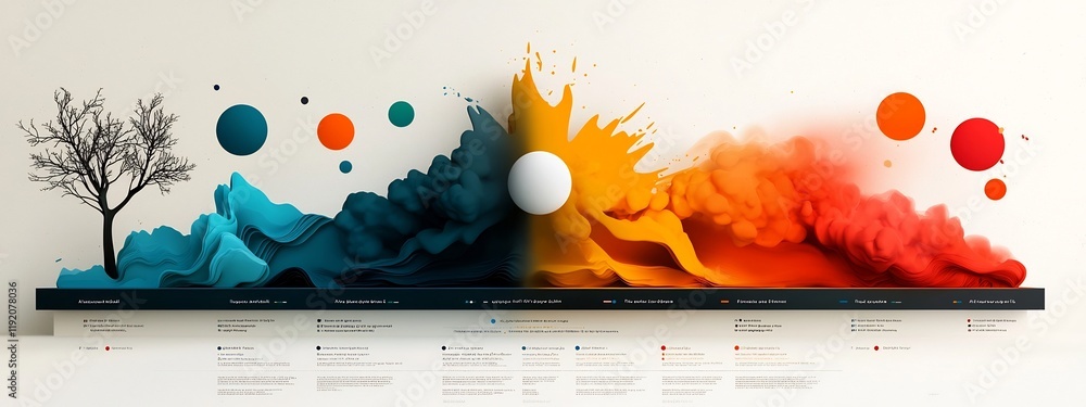 Poster this digital presents a captivating visualization of the electromagnetic radiation spectrum showcasi