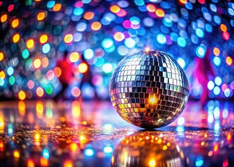 Tilt-shift magic transforms a nightclub into a whimsical, miniature party scene with dazzling lights.