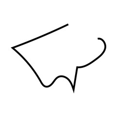 Set of blank white speech bubble in flat design, chatting box, message box icon. Balloon doodle style of thinking sign symbol. Speech bubble. thoughts and ideas, comments for people