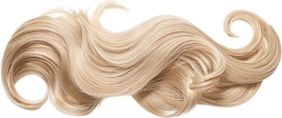 Luxurious Blonde Hair Waves Swirling Curls Shiny Healthy Long Smooth Studio Shot
