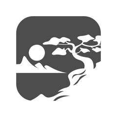 Wave logo icon design