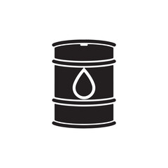 Barrel oil icon isolated on white background. Vector Illustration