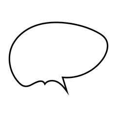 Set of blank white speech bubble in flat design, chatting box, message box icon. Balloon doodle style of thinking sign symbol. Speech bubble. thoughts and ideas, comments for people
