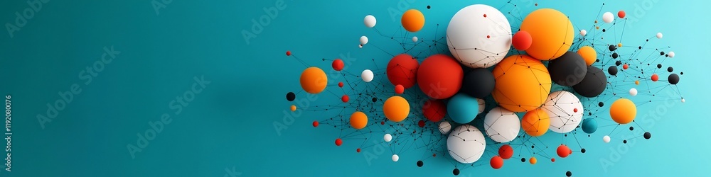Poster visually striking depicting the frequency distribution and complex patterns of social media interact