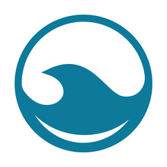 Wave logo icon design