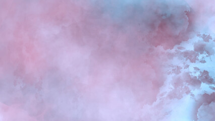 Abstract pink and blue watercolor background texture. Grunge background frame, Soft pink watercolor background. 