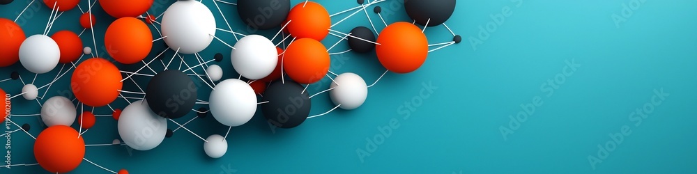 Poster abstract 3d rendered visualization of the frequency distribution of social media interactions within