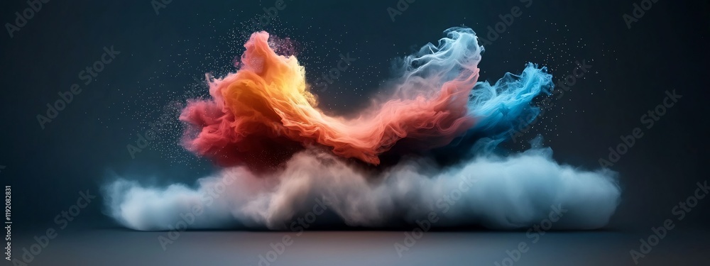 Poster an abstract depicting the propagation of a vibrant pulsating wave packet through a dynamic ethereal 