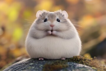 hamster on the ground