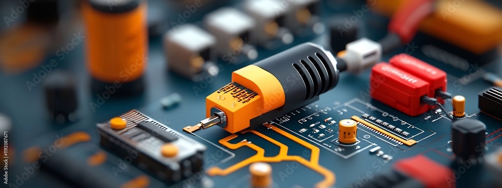 Aufkleber detailed 3d rendered graphic showcasing the frequency allocation for different types of wireless com