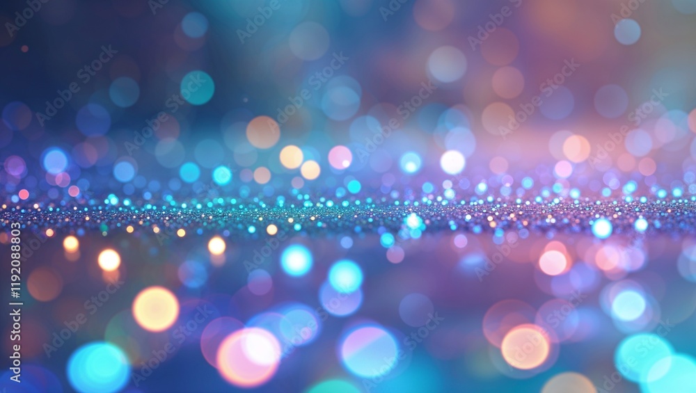 Poster abstract background with bokeh