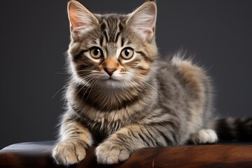 Obraz premium A tabby cat with classic 