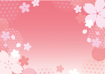 m春の桜の背景素材