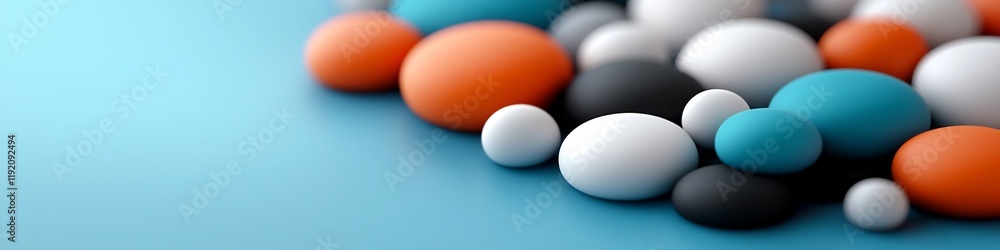Poster a 3d rendered visualization depicting the frequency distribution of internet usage patterns within a