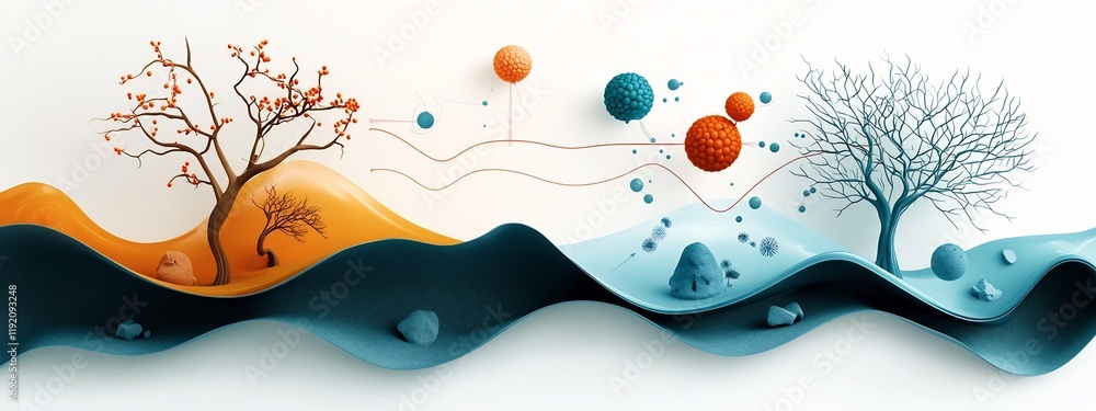 Aufkleber this visually striking diagram illustrates the complex frequency response of a biological system to 