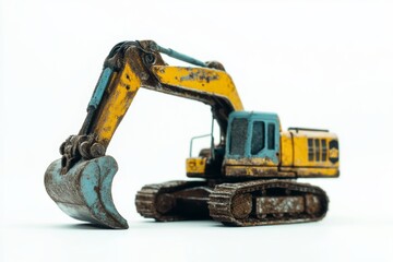 Detailed Dusty Excavator Model
