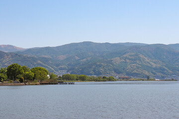 諏訪湖（長野県岡谷市）