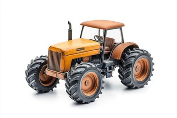 Obraz premium Vintage Farm Tractor Model - Detailed View